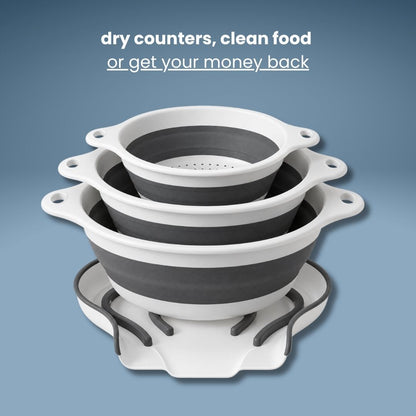 Drainora - over-sink colander set
