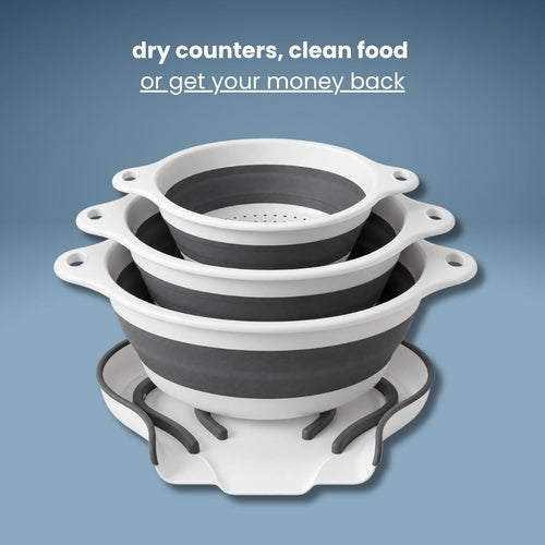 Drainora - over-sink colander set