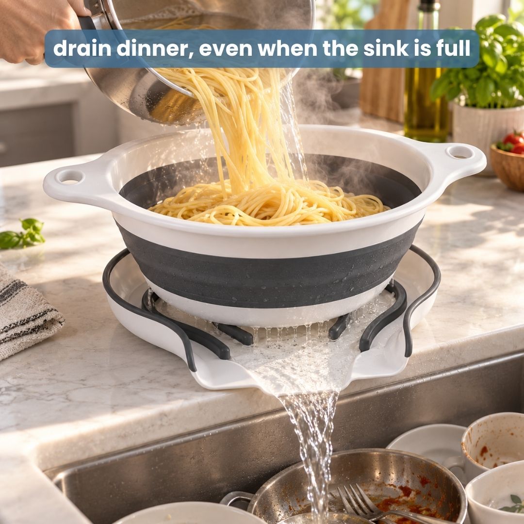 Drainora - over-sink colander set