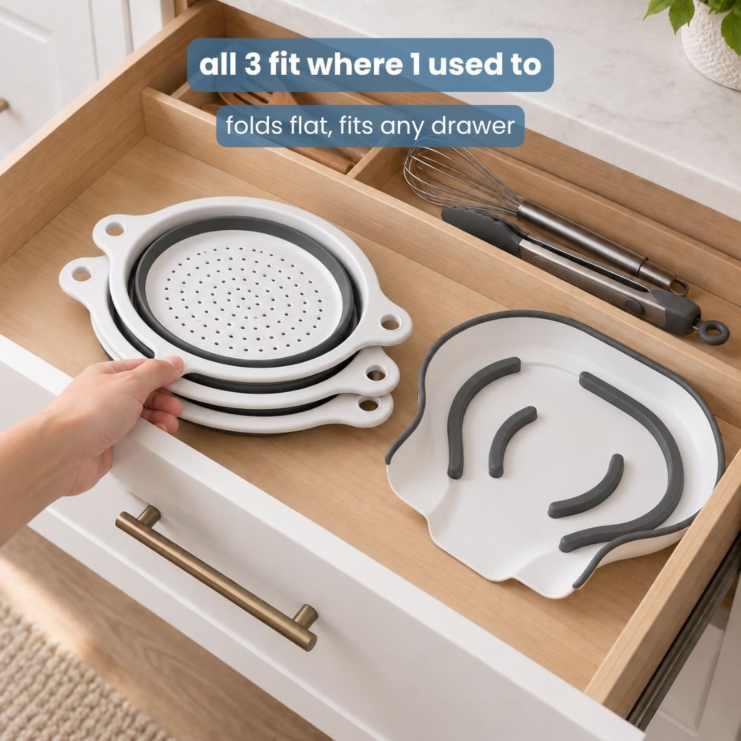 Drainora - over-sink colander set